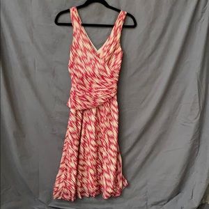 J Crew “vintage” pink and cream dress